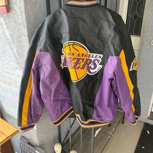 Los Angeles Lakers Black and Purple Bomber Jacket